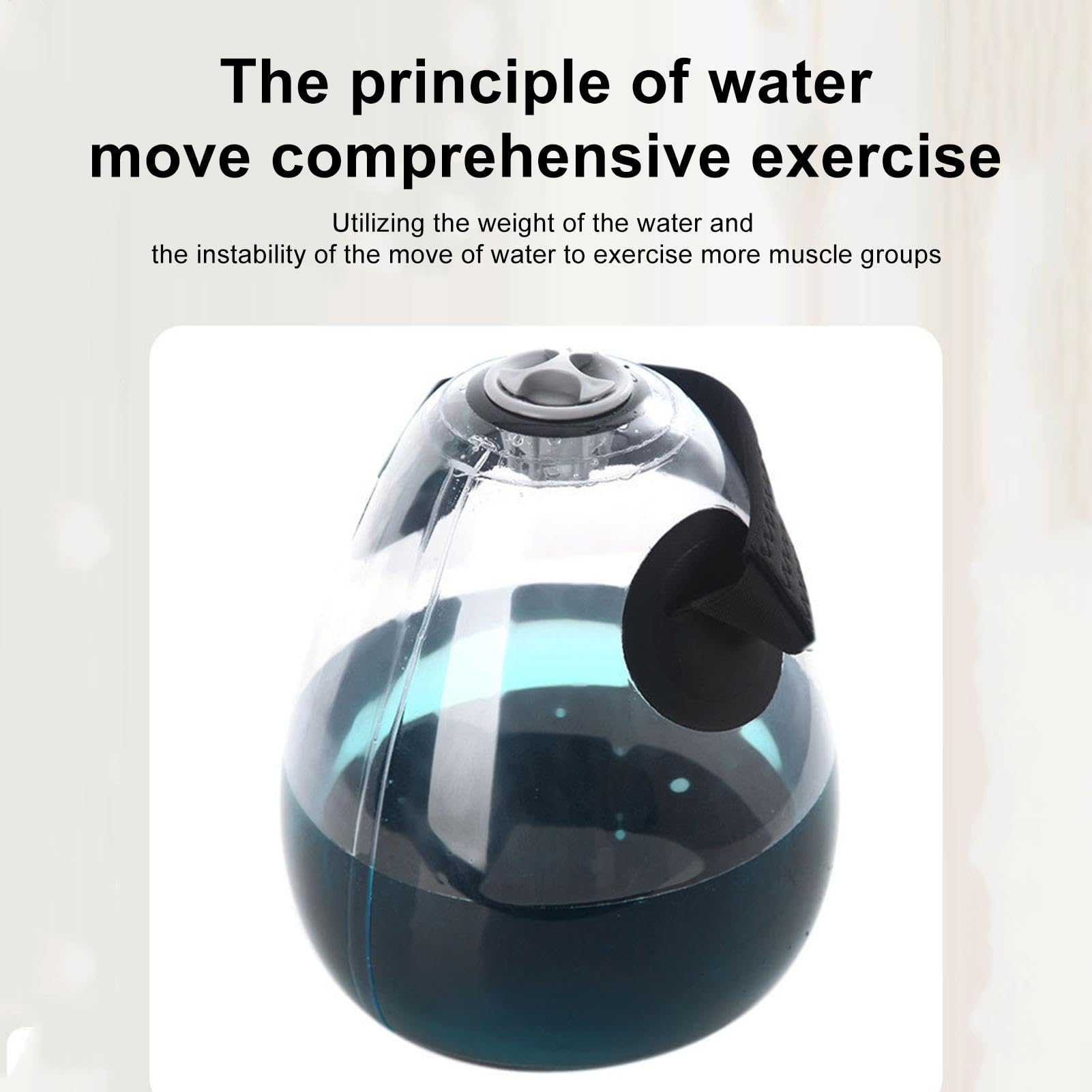 Trening wodny kettlebell, regulowana torba fitness, nadmuchiwany elastyczny trener wody wypełniony, worek na wodę, sprzęt do siły, ćwiczenia rdzeniowe, ćwiczenia równowagi, dom
