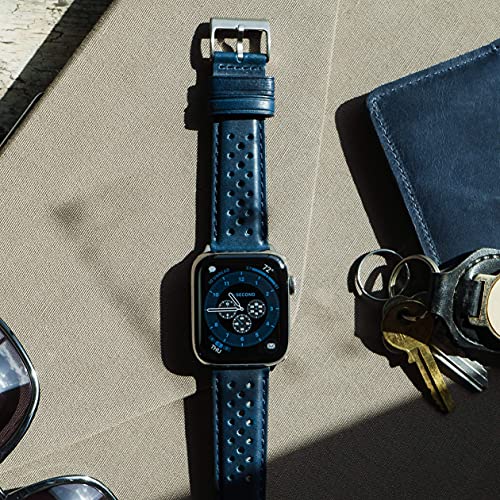 Image of BARTON WATCH BANDS - Horween Leather Watch Bands Compatible with Apple Watch Models - 1, 2, 3, 4, 5, 6, 7, 8, 9, 10, SE, Ultra & Ultra 2