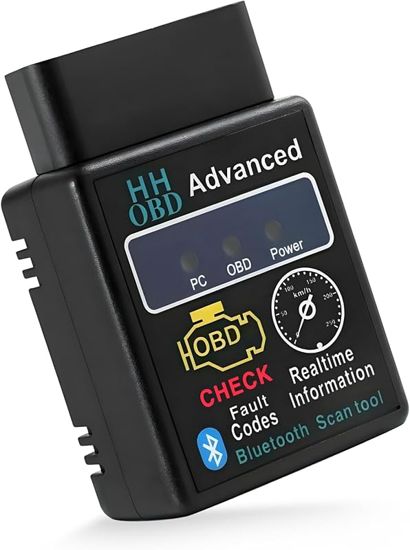 OBDII Car Diagnostic Scanner, Professional Bluetooth Auto OBD2 Diagnostic Tester Scan Tool, Wireless Engine Fault Code Reader for Phone and PC, Car Accessories