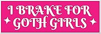 Vista 1 de YNhiCraft1921, Adhesivo I Brake for Goth Girls para parachoques de niñas, vinilo divertido, calcomanía adhesiva para automóvil, laptop, pared
