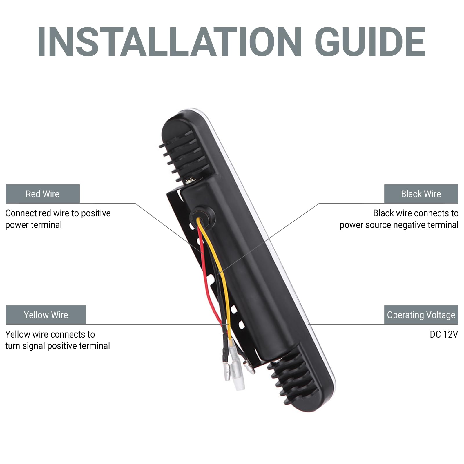 OUKENS Feux de jour 2X 30 LED voiture 12V DC feux de jour DRL conduite lampe de jour + clignotant