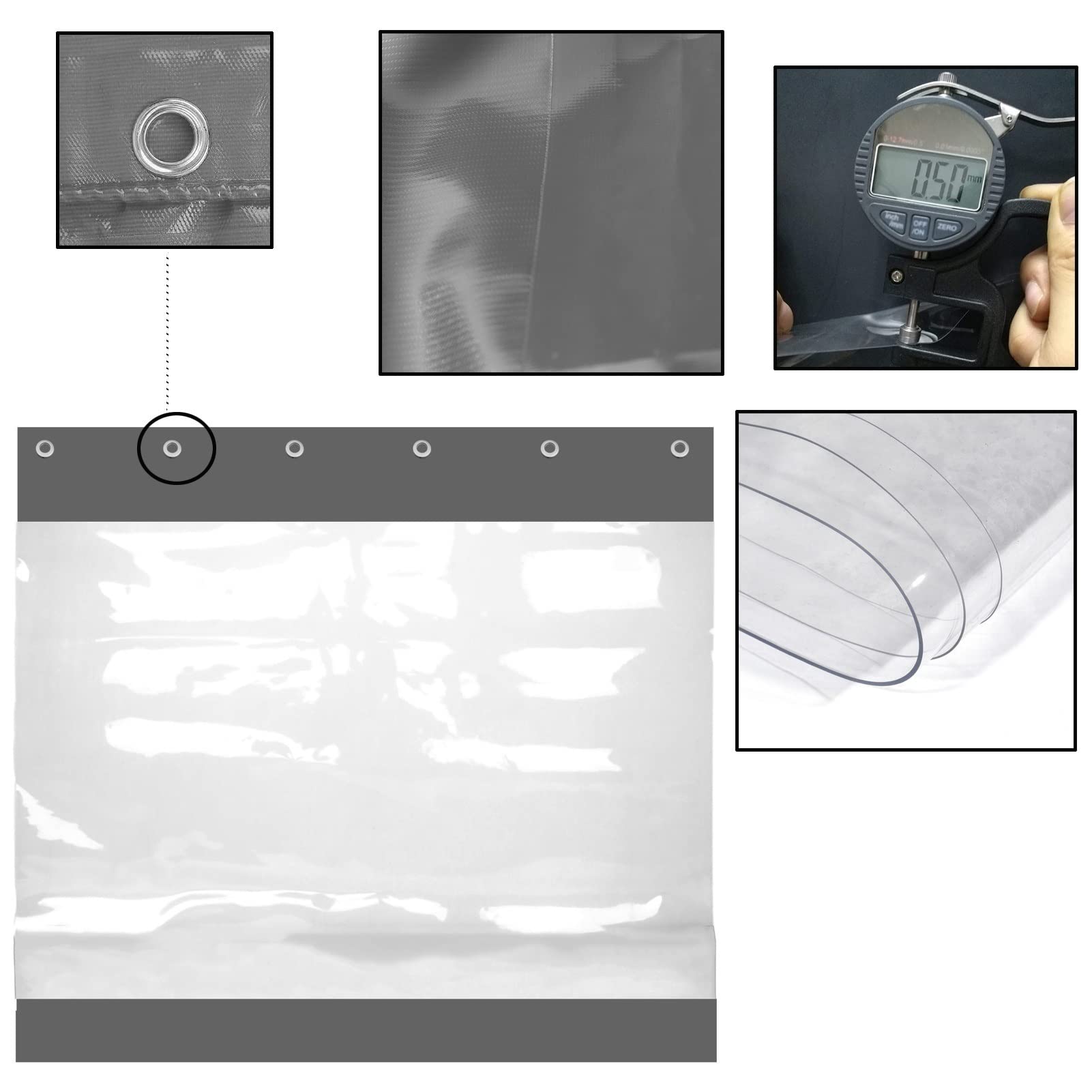 Tende da Esterno Impermeabili | Telo Laterale for Gazebo for Patii Portico Gazebo Telo Impermeabile | Resistente agli Agenti Atmosferici Formato Personalizzato (3.2x2.5m/10.5x8.2ft)