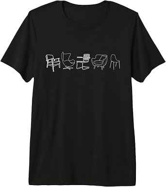 Midcentury Modern Chairs Eames Knoll Interior Designers Dark Premium Tri-Blend T-Shirt