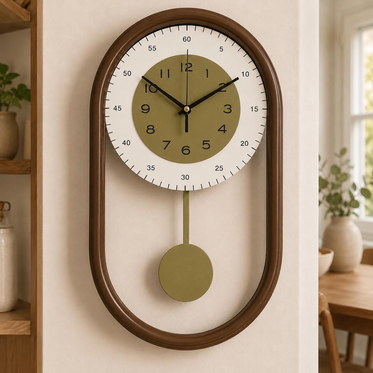 Minimalist Metal Pendulum Wall Clock