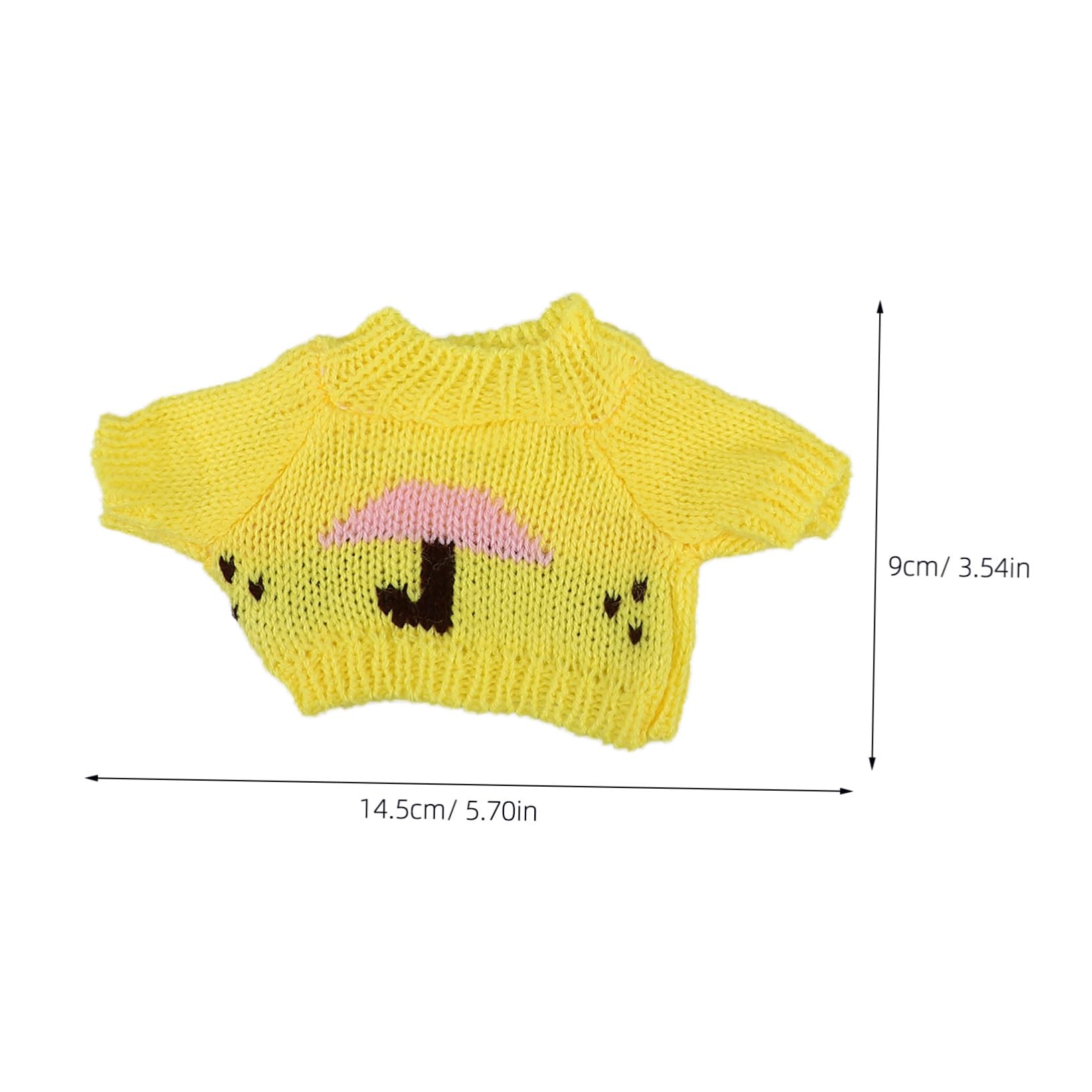 ORFOFE 3Pcs Cute Bear Doll Clothes Adorable Sweater Outfits for Stuffed Animals Includes Heart Sweater Umbrella Sweater Heart Sweater Doll Accessory