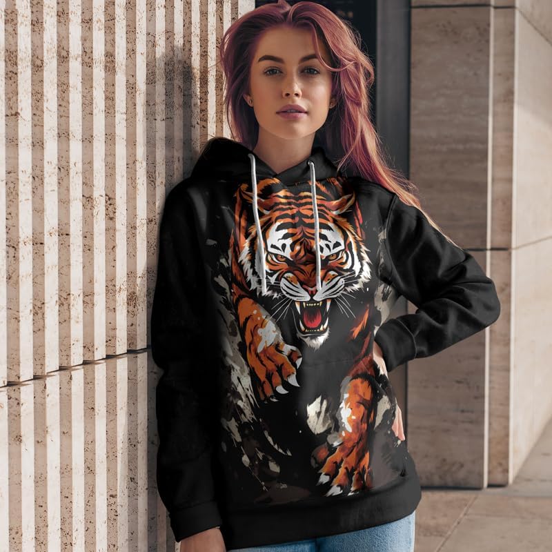 Predators 3D Printed Unisex Hooded Sweatshirt Long Sleeve Pullover Hoodie for Men