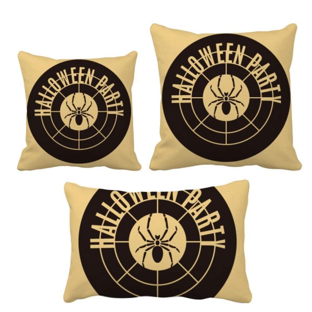 Coussin rond Halloween araignée, idée cadeau originale pour déco de maison