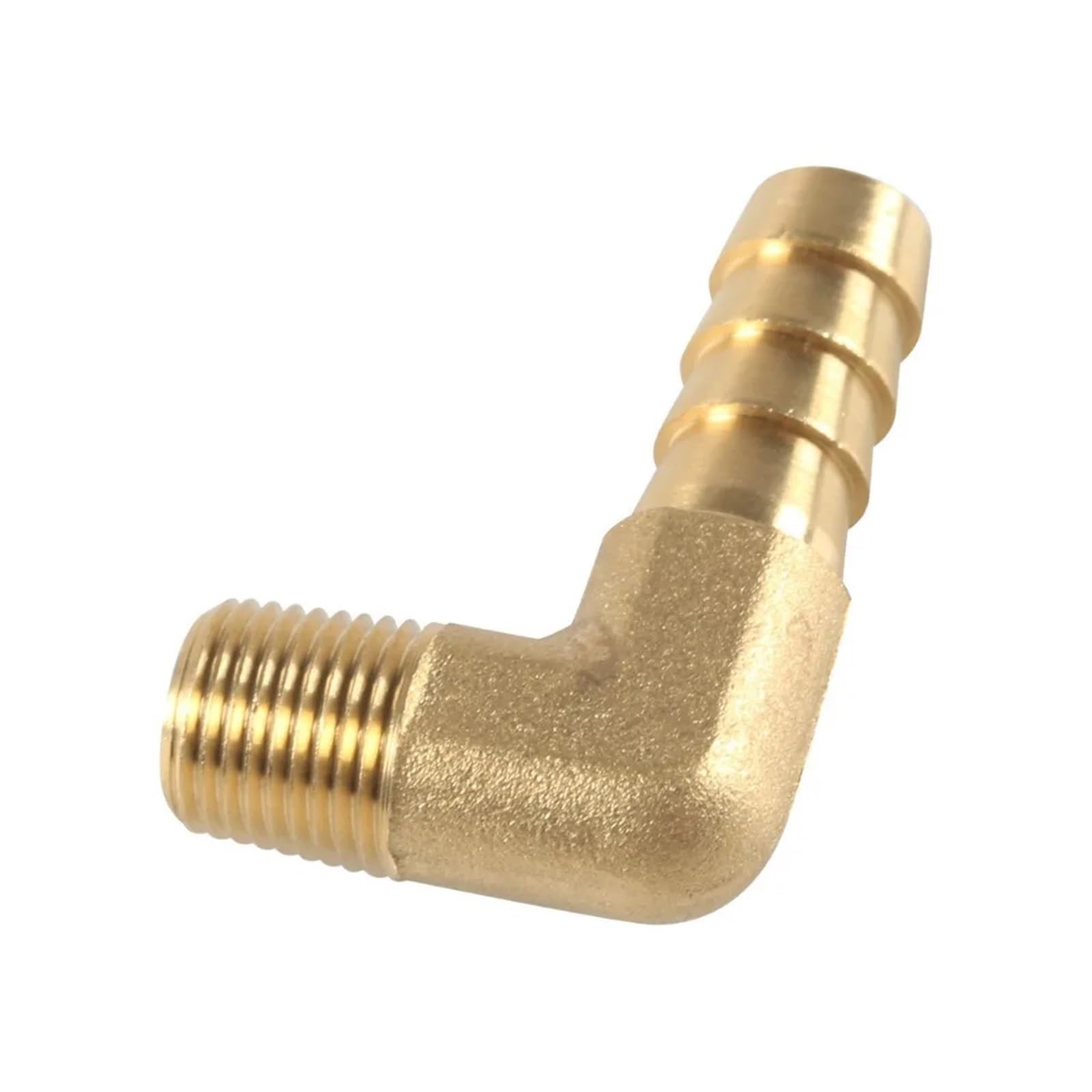 Tazyyzuu Men's One Color Elbow 90 Deg 1/8" 1/4" 3/8" 1/2" 3/4" Npt 3/16-3/4 Inch Hose Barb Tail Brass Pipe Fitting Connector Adapter Water(3L4 Npt To 3L4 Inch)