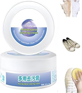 LXINYE 2023 New Multi-Functional Cleaning and Stain Removal Cream,Multipurpose Cleaning Cream,No Need To Wash, White Shoe Cleaning Cream with Sponge (1)