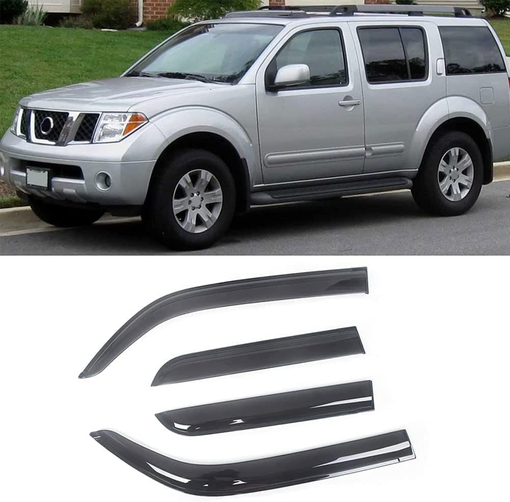 PANXUC Car Wind Deflectors for Nissan Pathfinder 1987-1990, Side Window Wind Rain Deflector Window Visor Sun Rain Guard Smoke Guards