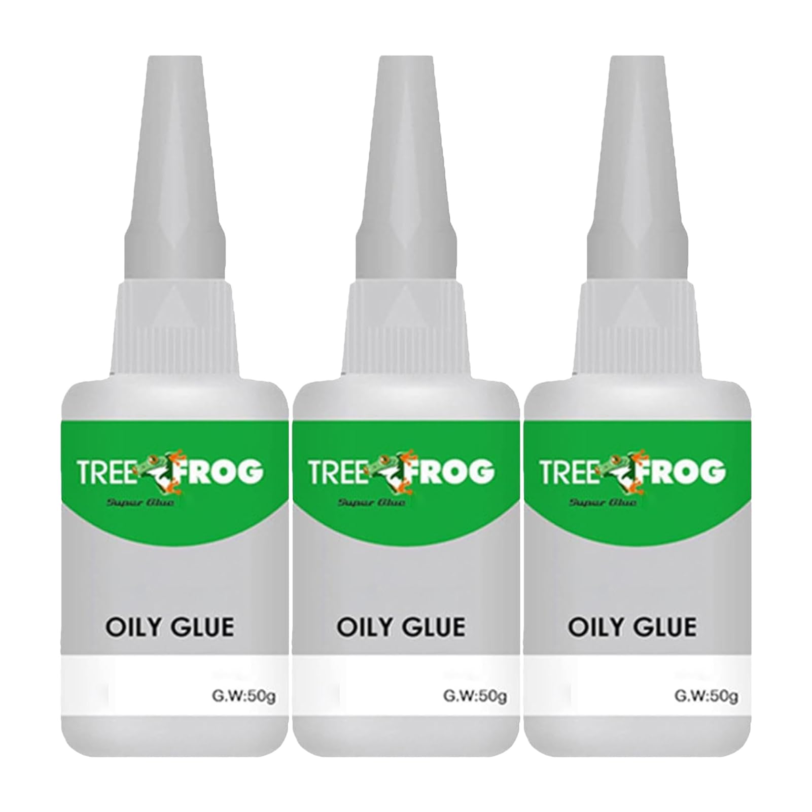 Tree Frog Oily Glue, Powerful Glue, Welding High-Strength Super Glue Oil-, High Strength Oily Glue, Waterproof Super Repair Glue for Metal, Shoes, Wood, Ceramics, Leather 50g,3 Pack
