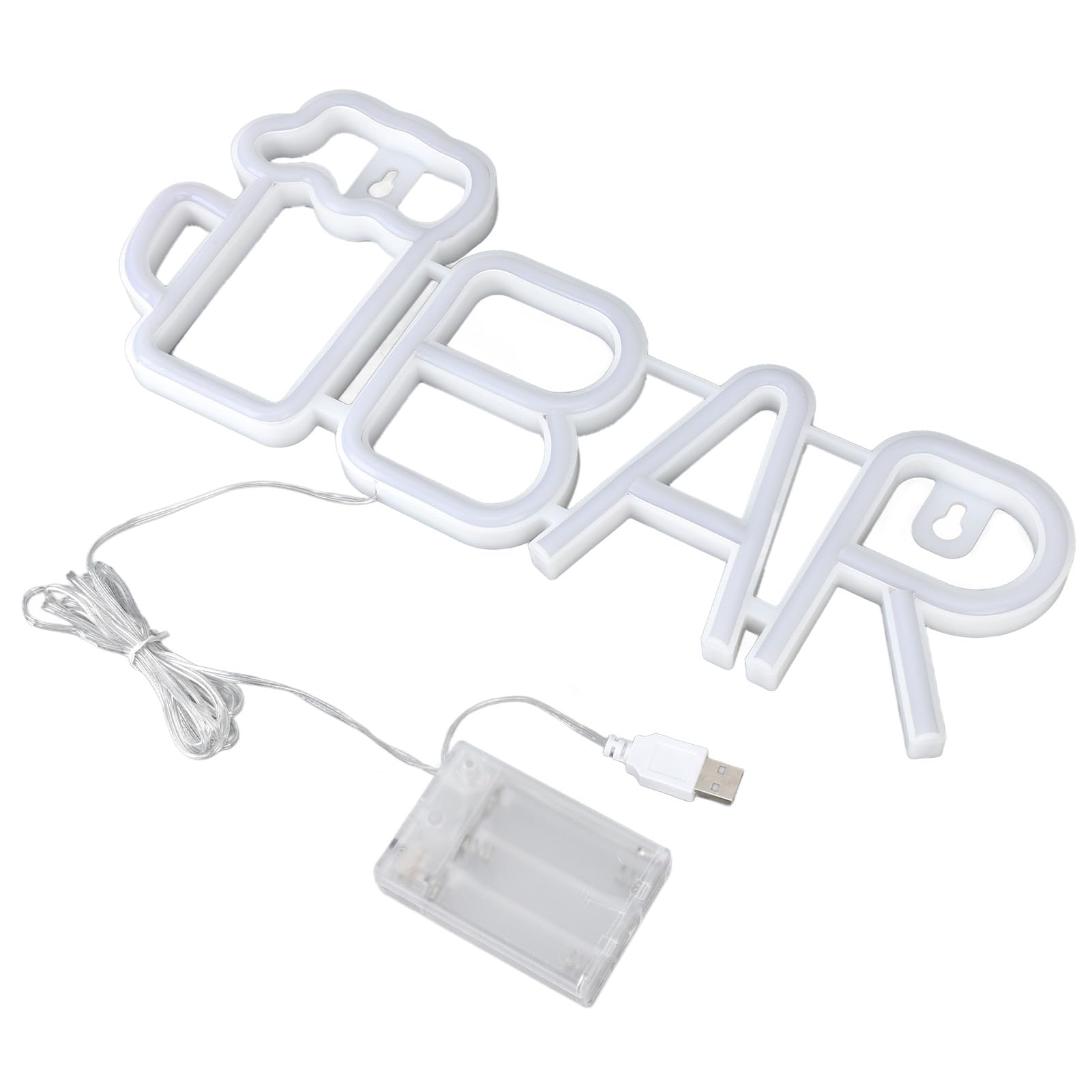 Néon LED Naroote barre lumineuse 14 pouces PVC ABS éclairage mural maison et décoration salon