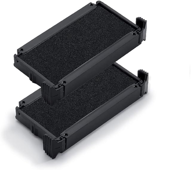 Trodat Replacement Ink Pads 6/4910 - Pack of 2 - Black Ink - for the Printy 4910 and 4810