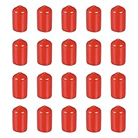 Vista 17 de DMiotech Paquete de 20 protectores de rosca de tornillo negros de 3/32 pulgadas de diámetro interior, tapas de goma para pernos de tornillo, tubería