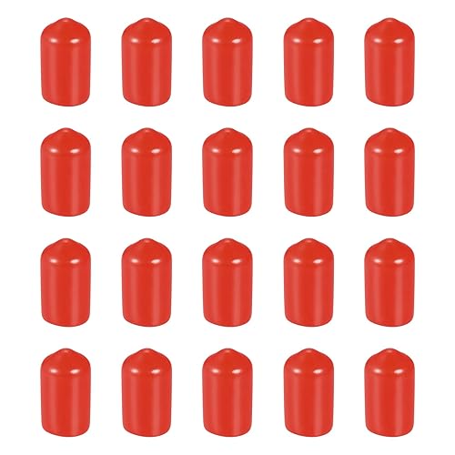 Miniatura 17 de DMiotech Paquete de 20 protectores de rosca de tornillo negros de 3/32 pulgadas de diámetro interior, tapas de goma para pernos de tornillo, tubería