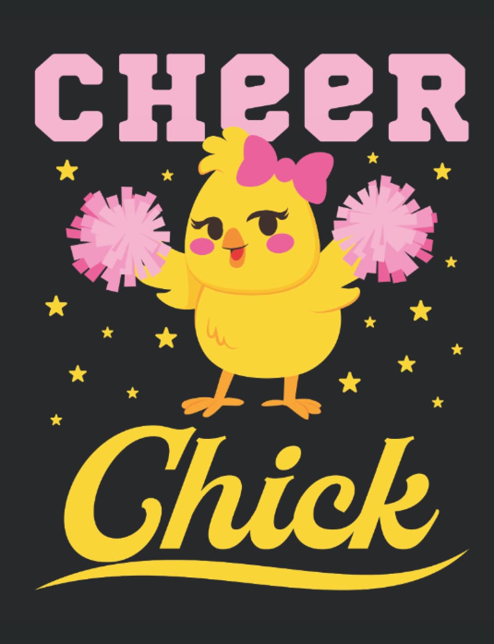 Cheer Chick: Cheer Notebook For Cheerleader, Blank Paperback Lined Notebook, Cheerleading Gift, college ruled