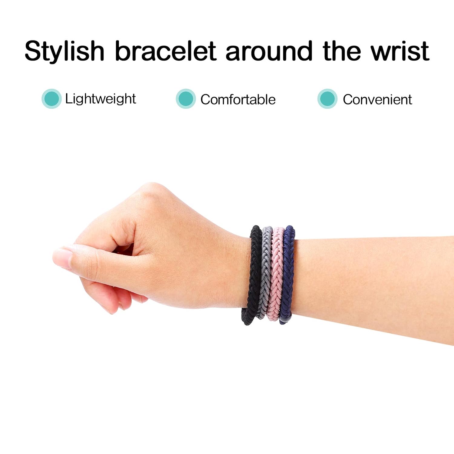 COZEASY 12 pcs Assorted Elastic Hair Ties, No-Metal Gentle Secure Hold Ponytail Holders, No Damage or Snagging Braided Hair Bands, Perfect for Girls and Women with Thick or Curly Hair (Multicolor 17) : Beauty & Personal Care