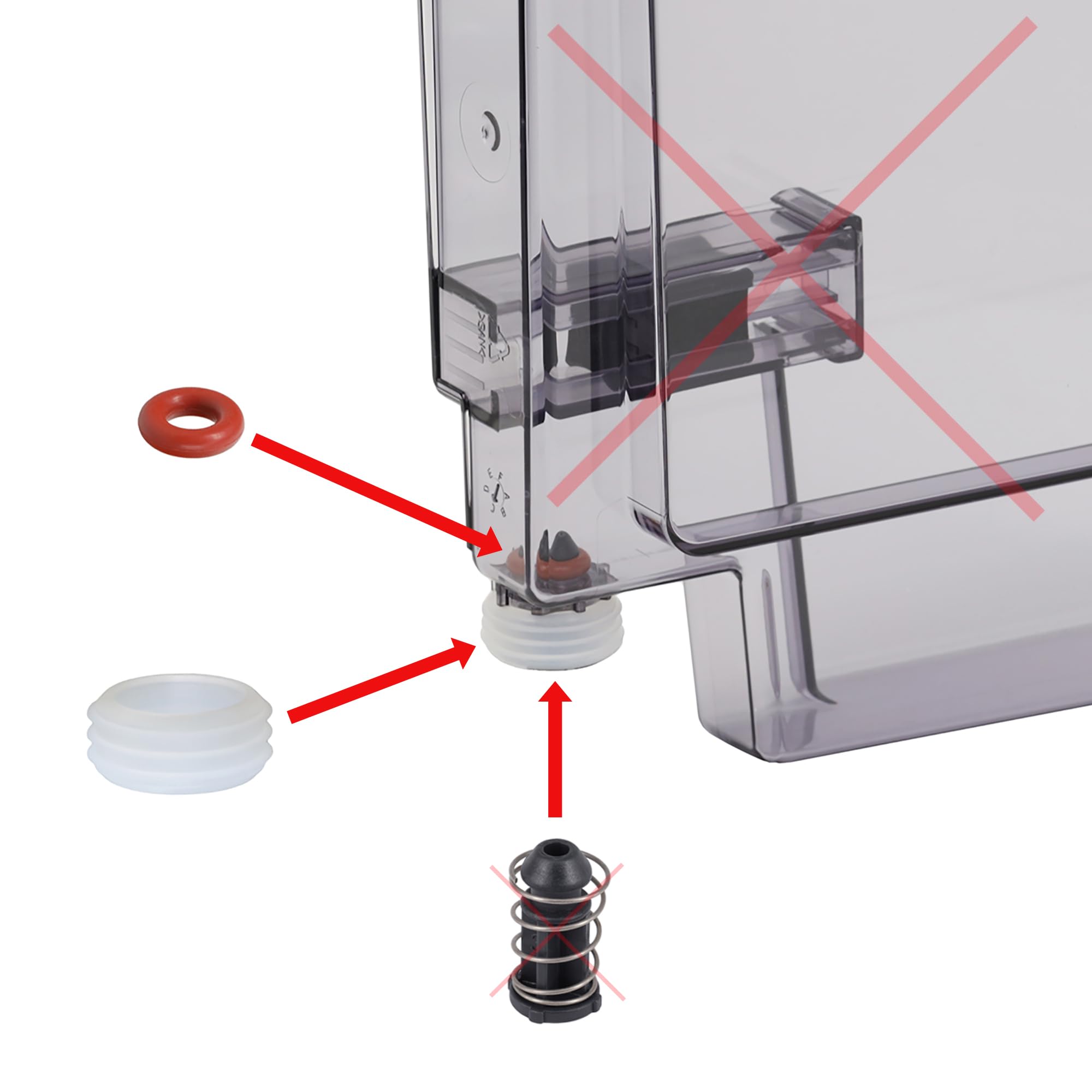 Set 4 O-Ring Di Tenuta In Silicone Per Macchine Caffè Delonghi ECAM, ETAM, ESAM, EABI, EPAM E AEG – Compatibili Con Gruppo Erogatore, Pistone E Termoblocco
