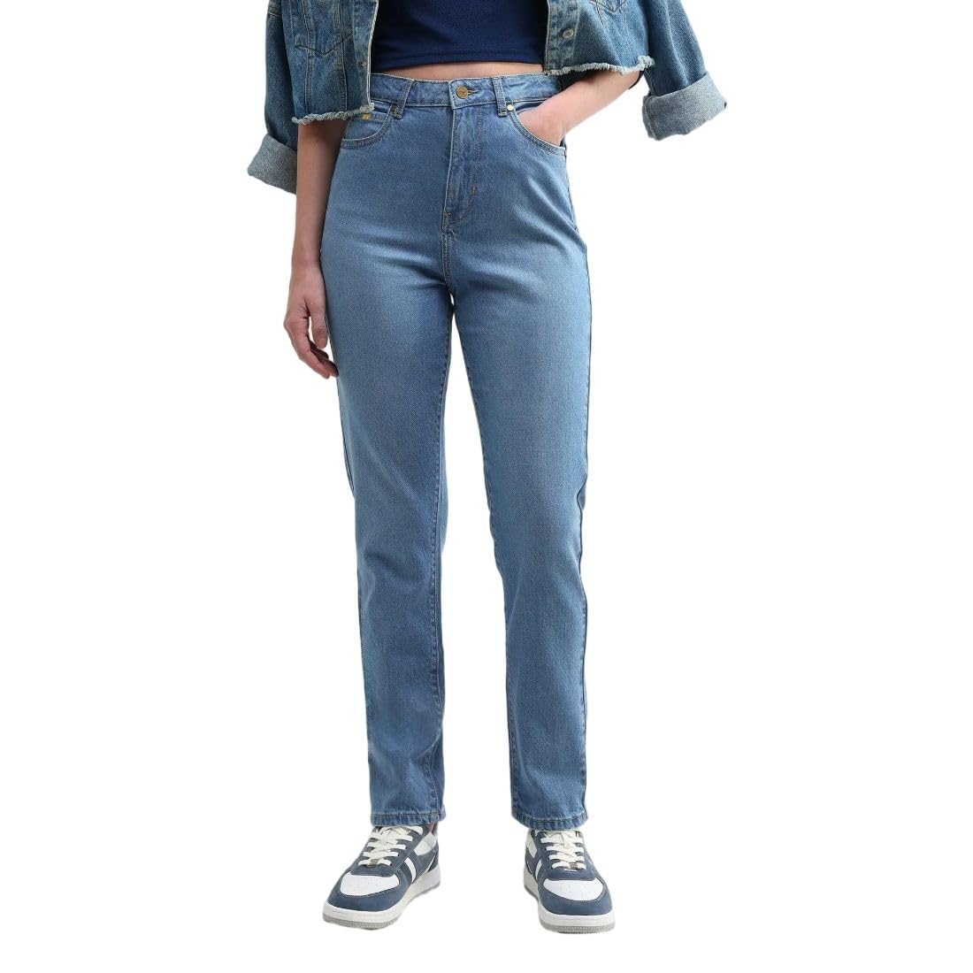 flying machine Women's Slim Fit Jeans| Solid | High Rise | Stretchable | Jeans for Woman-picture-30