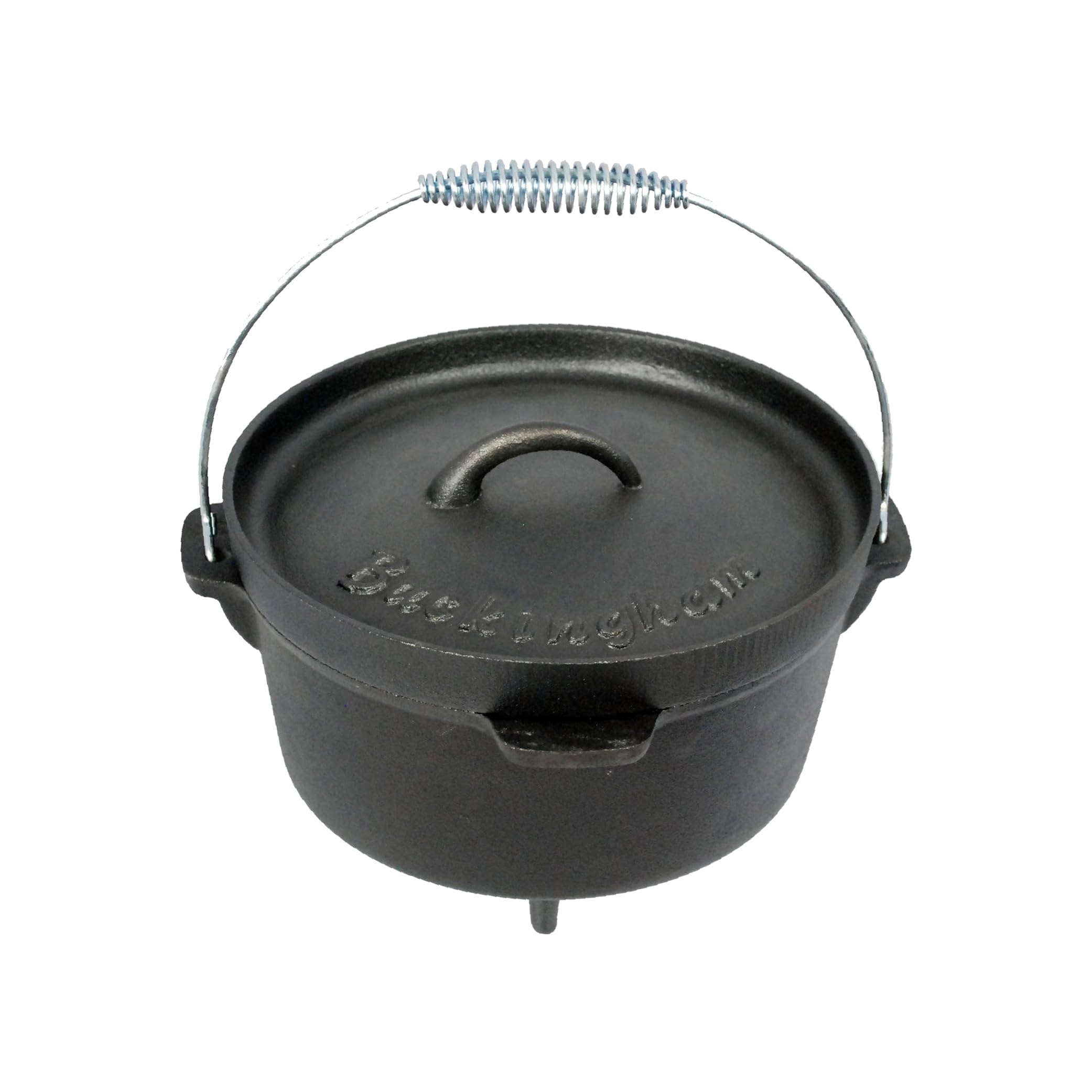 Buckingham Cast Iron Dutch Oven Pot - 24cm - 4 Litre - Black