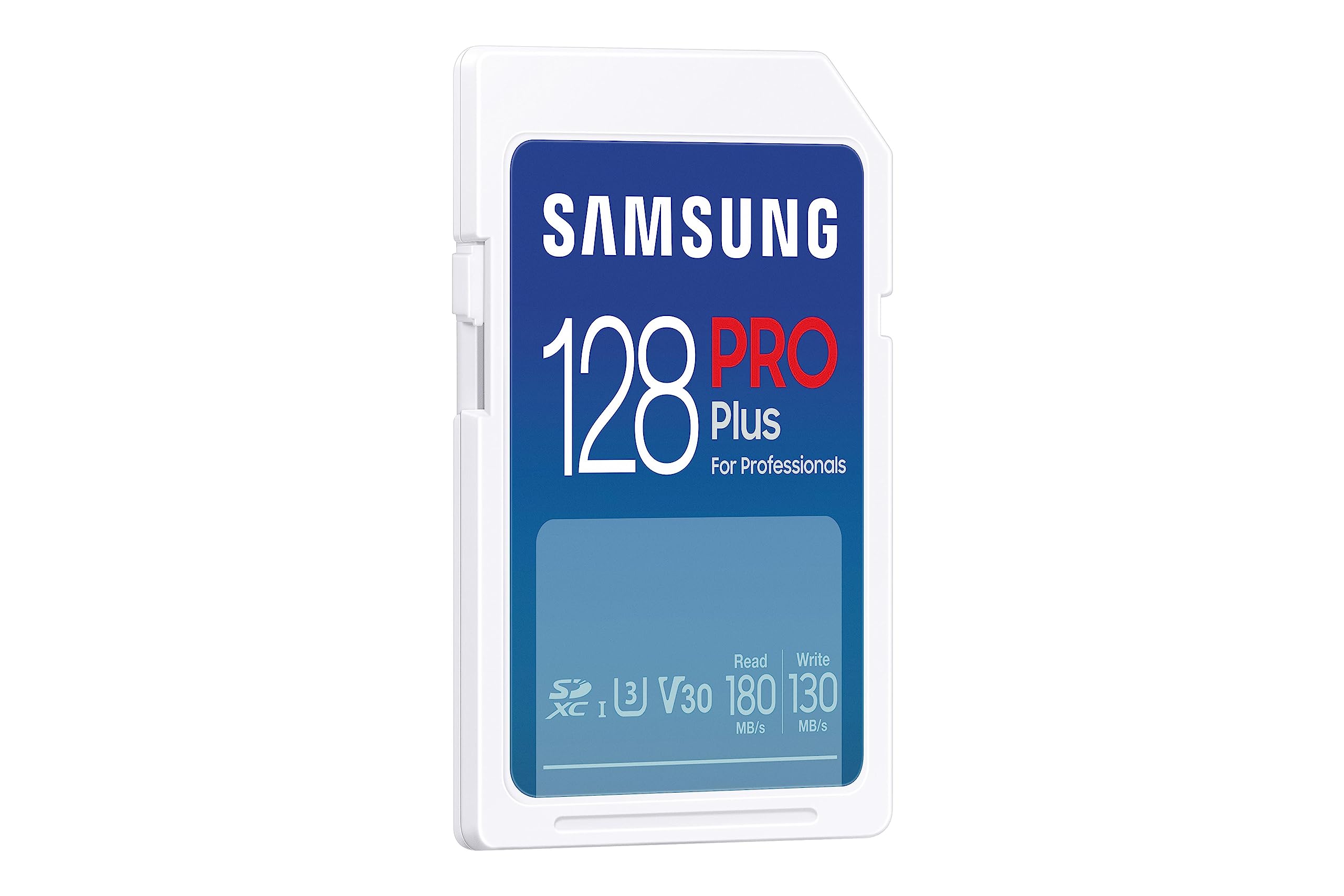 Samsung Memorie PRO Plus Scheda SD da 128 GB, UHS-I U3, Fino a 180 MB/s (MB-SD128S/EU)