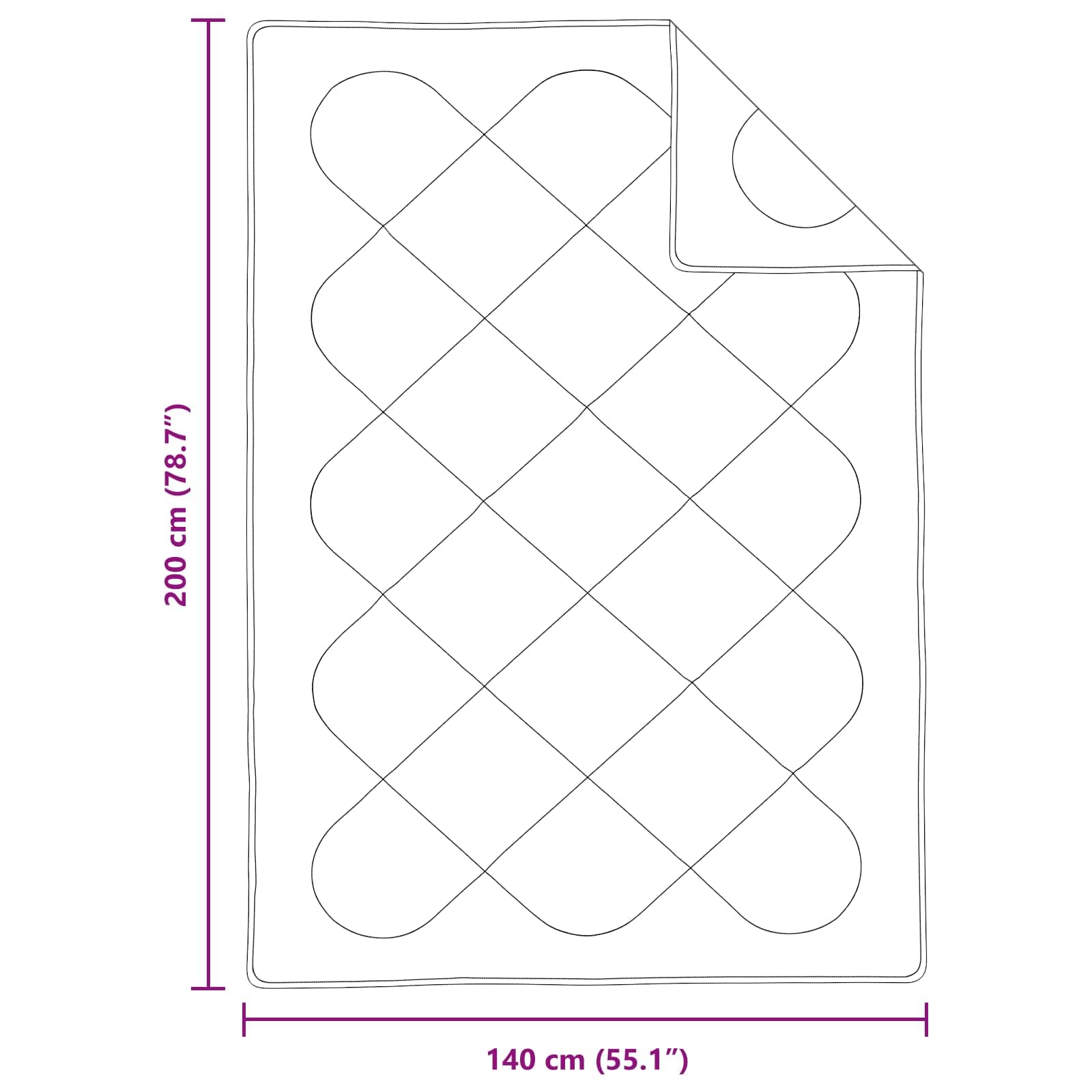 Set di Piumoni con Cuscino 2 PCS Bianco Microfibra, Casa e Giardino,Biancheria,Lenzuola e Coperte, 5.62kg-3376844