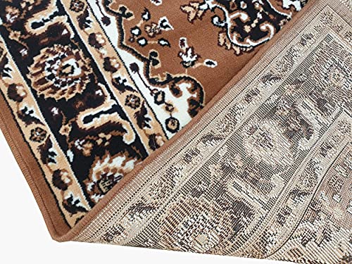 Image of Soft Washable Beautiful Acrylic Rugs for Home Decor Living Room 5x7 feet (150 x 200 CM) Gold