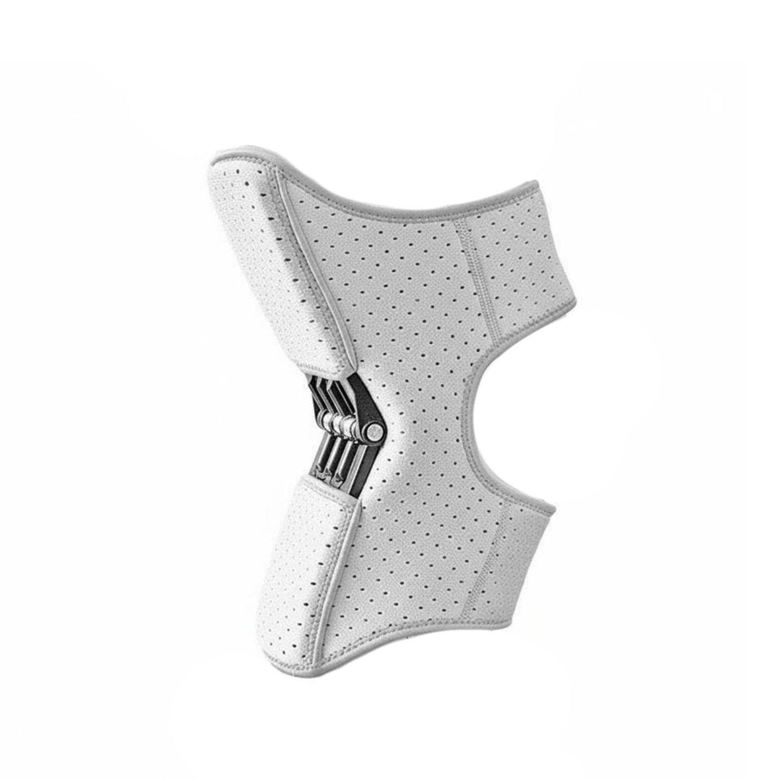 Dynamic Knee Stabilizer Adjustable Straps Spring Loaded Knee Brace Breathable Material Mobility Aid for Elderly, Seniors, Stair Climbing, Walking Gray Breathable|Health & Beauty-image-49