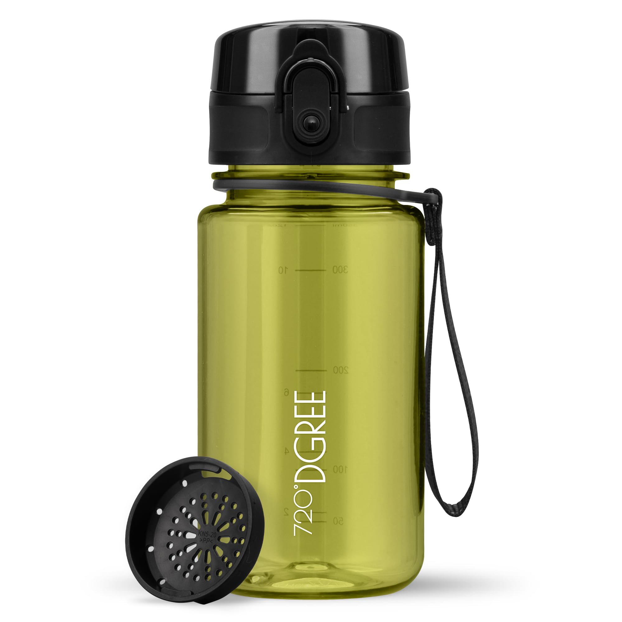 720°DGREE Botella Agua 1 Litro “uberBottle“ - Tamiz-Fruta, softTouch - Sin BPA, Prueba de Fugas, Reutilizable - Cantimplora, Water Bottle ideal para Deporte, Fitness, Gimnasio, Senderismo, Ciclismo — view 78