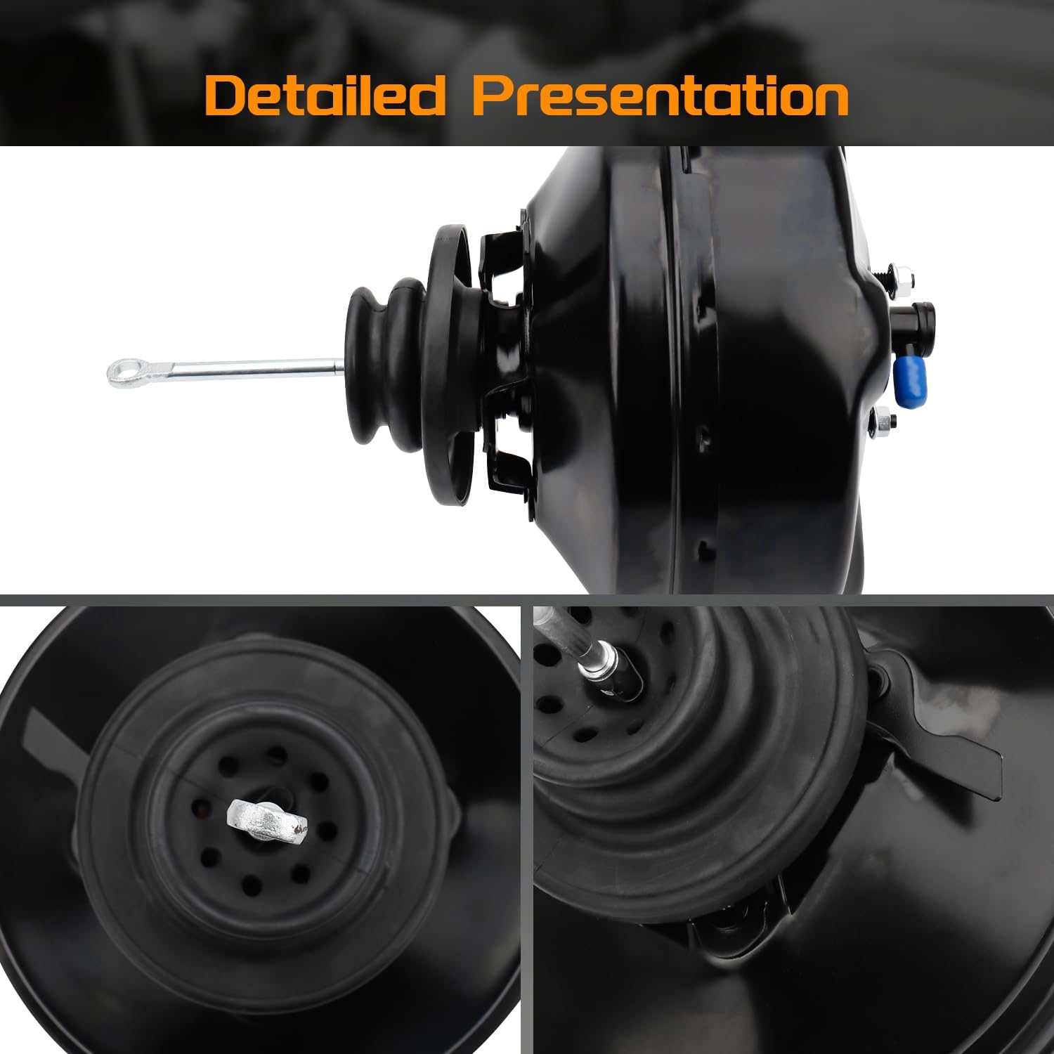 54-74823 Vacuum Power Brake Booster Compatible with Chevy Impala 2006-2008; Buick Allure 2005-2009, Regal 2000-2004, Olds Intrigue 2000-2002, Grand Prix 2001-2008, Replace# 4461004150, 4461004151