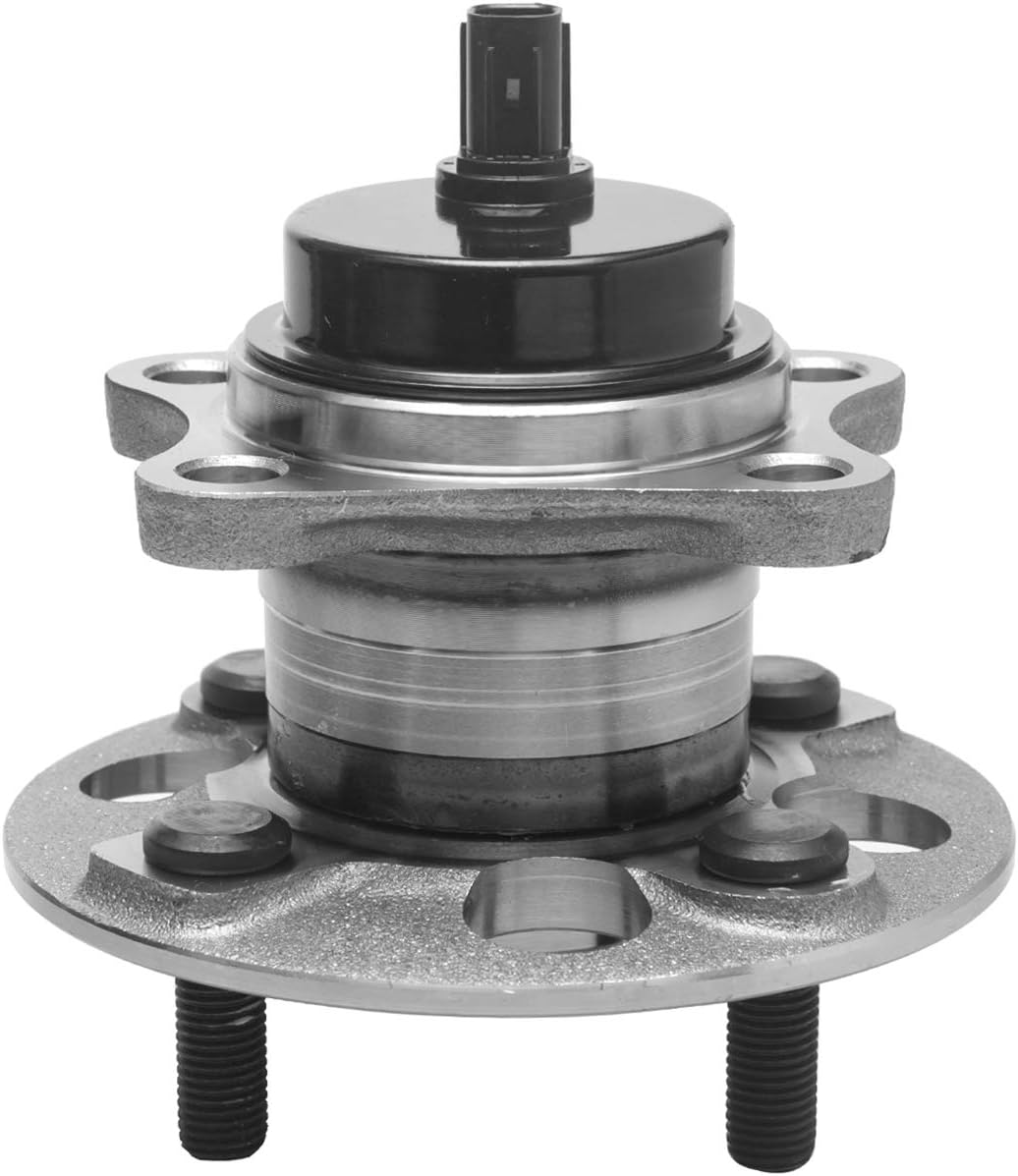 TUCAREST 512370 Rear Wheel Bearing and Hub Assembly Compatible with 2012-2019 to-yota Prius C (Not Fit Prius and Prius V), 06-14 Yaris (4-Wheel ABS) /2013 Sc-ion IQ EV Models [4 Stud Hub W/ABS]