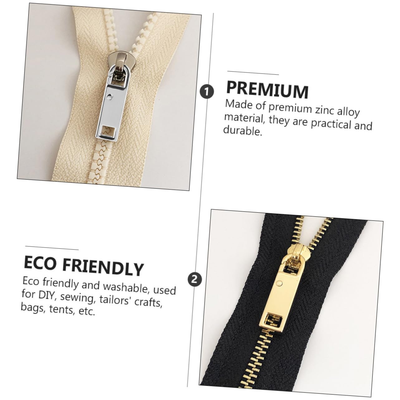 Tofficu 40piezas Accesorios De Tiradores Desmontables Para Cremalleras Cabezas De Zipper Para Mochilas y Equipaje Reemplazo Práctico y Duradero Multiusos