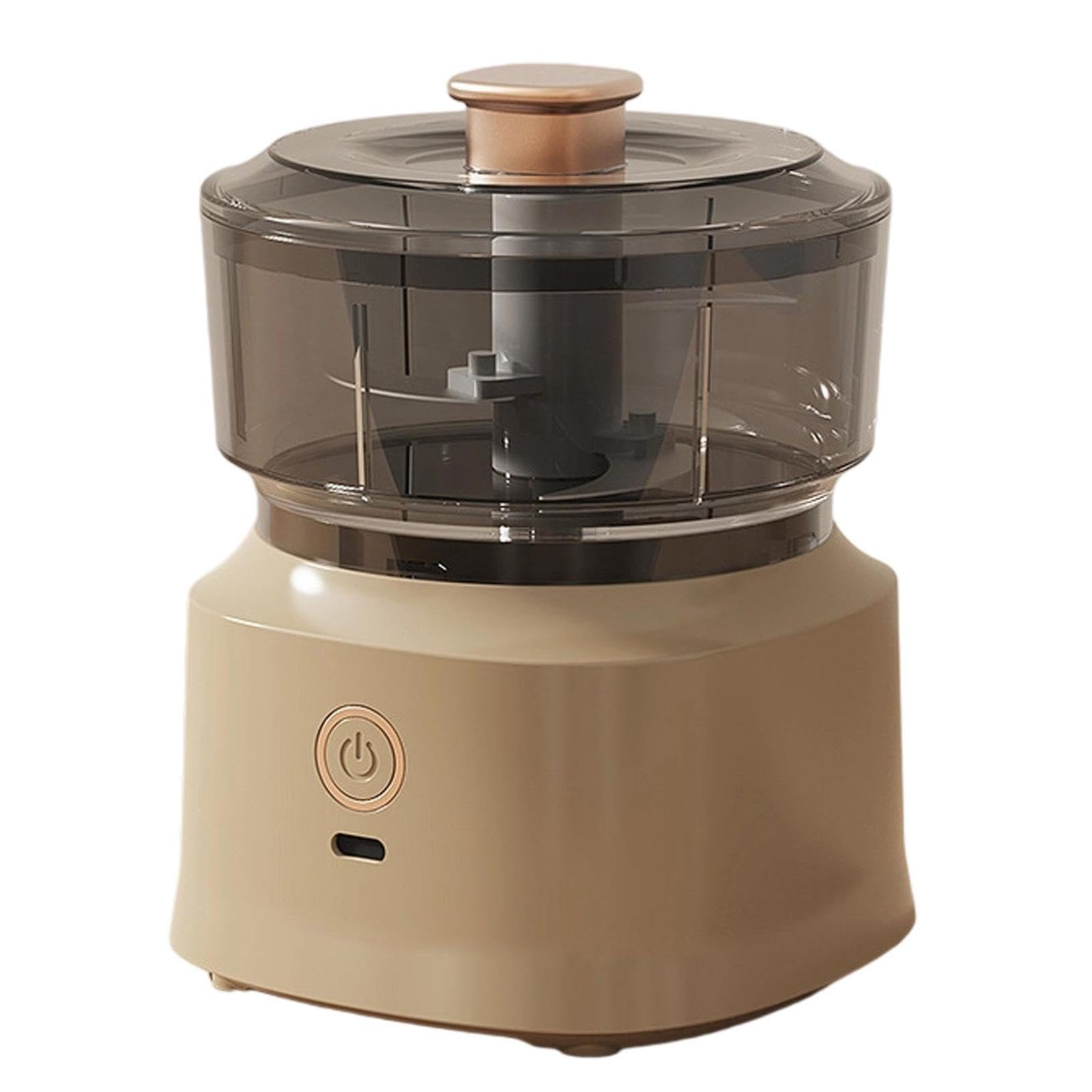 Mini robot da cucina, 350 ml, tritatutto elettrico con lama in acciaio inossidabile, ricaricabile tramite USB, per alimenti per bambini e uso familiare, elettrodomestico compatto da cucina