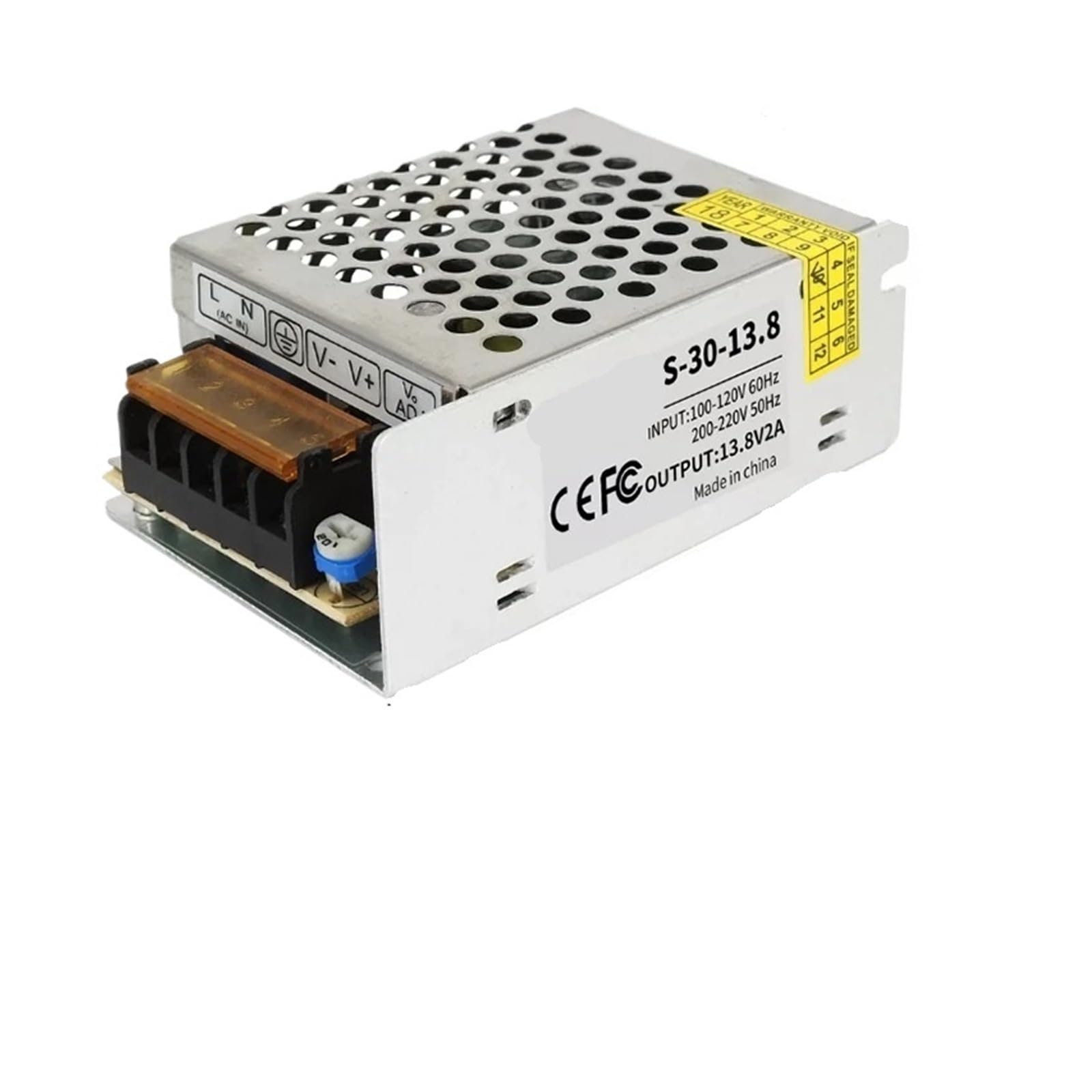 JJKKOZVQF 110V 220V 13.8V 15V 18V Source Power 1A 2A 3A 5A 6A 10A 15A 20A 30A 33A LED Switching Power Supply(33A)