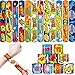 Yrmysrx 48PCS Super Hero Party Favors Slap Bracelets, Super Hero Wristbands Bracelets Goodie Bag Fillers for Super Hero Birthday Decorations Supplies for Kids