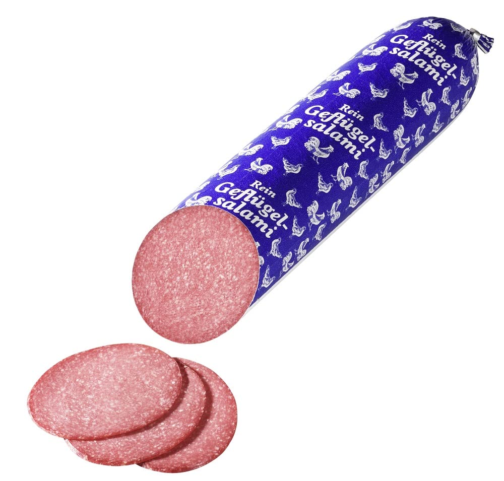 Reinert magere Geflügelsalami - leckere Salami aus Truthahnfleisch mit geringem Fettanteil ca. 2 Kg - Geschenkidee in Spitzenqualität - WF-10114