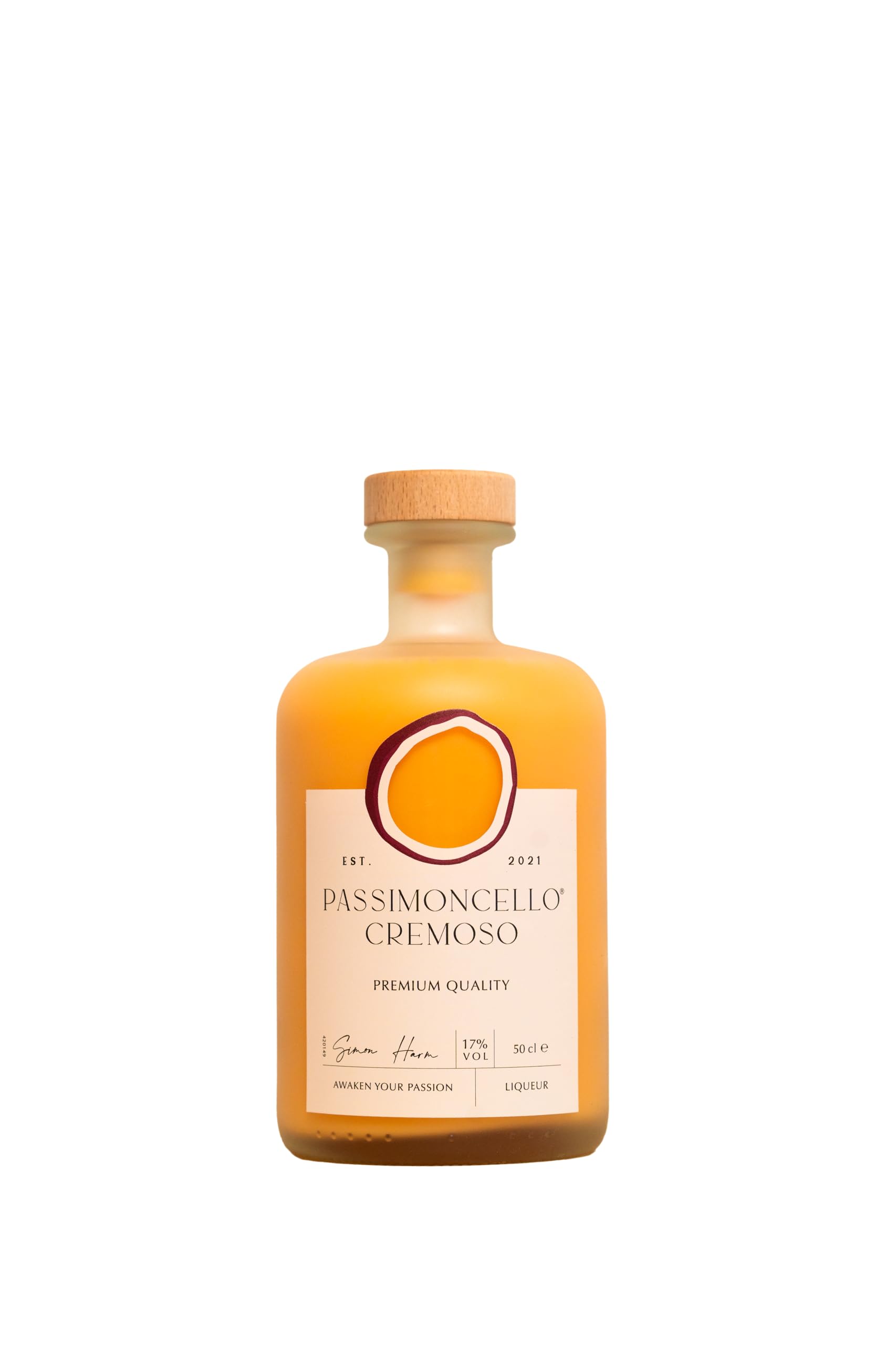 Passimoncello® Cremoso | samtig weicher Passionsfrucht Creme Likör | fruchtig & lecker | Eiskalt als Shot oder Maracuja pur über Vanilleeis ein Genuss | 500ml | 17%