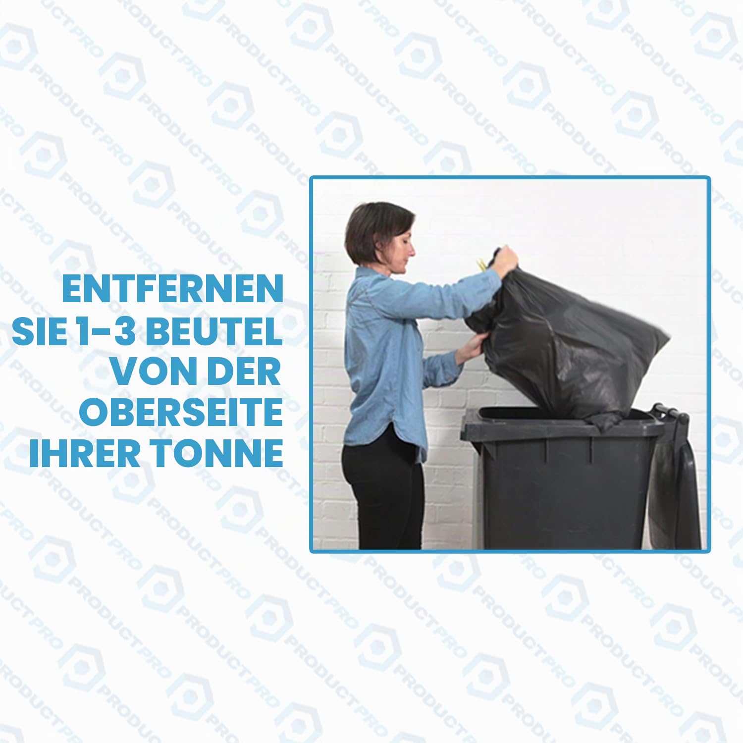 Product Pro Müllpresse für Standard-Mülltonnen, Haushalt, Garten, Recycling
