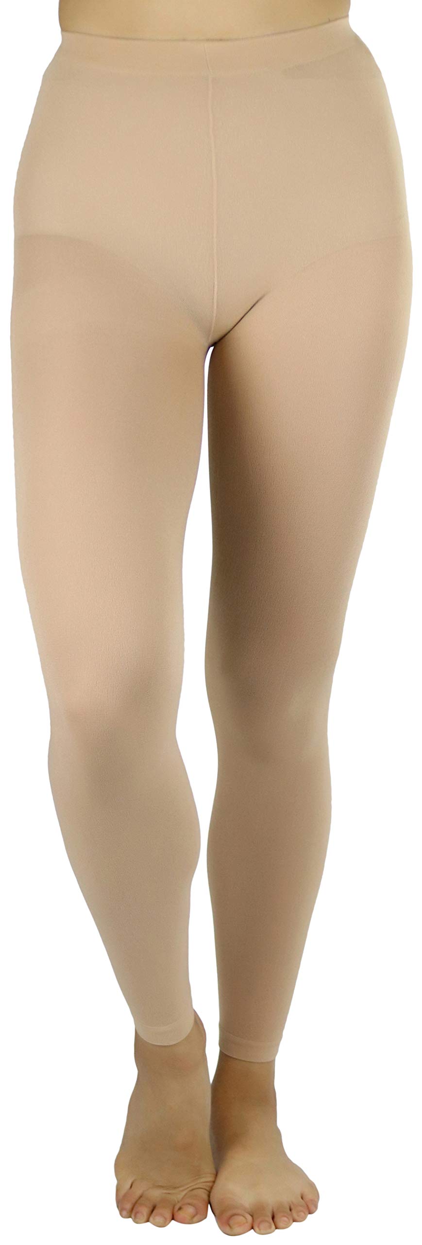 ToBeInStyle Women's Opaque Ankle Long Nylon Footless Fun Tights Pantyhose