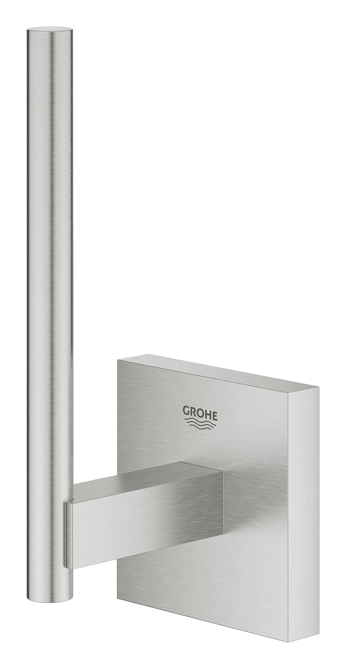 GROHE Start Cube - Reservepapierhalter (Wandmontage, verdeckte Befestigung, Material: Metall), supersteel, 40979DC0