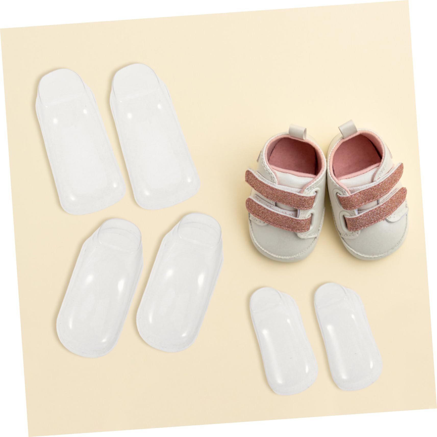 Présentoir Plastique pour Chaussures Bébé 90pcs, Modèle de Chaussures pour Bébé, Support Transparent Multifonctionnel, pour Maison et Magasin