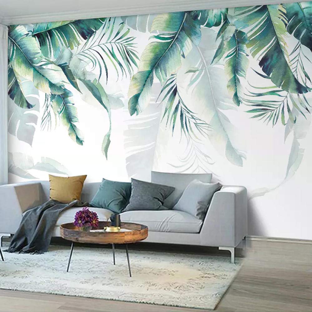 Papier peint panoramique forêt tropicale 3D poster mural salon retro 300x210 cm