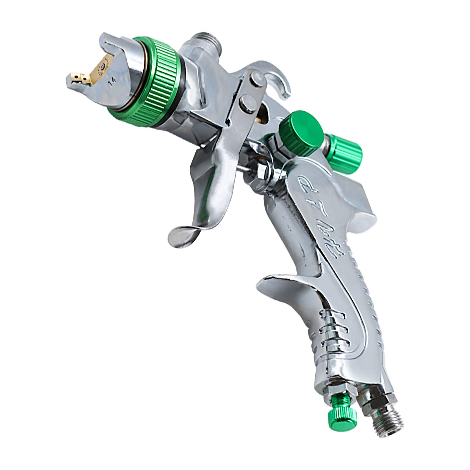 HVLP Gravity Feed Air Spray Gun with 3 Nozzles 1.4/1.7/2mm Nozzle Size