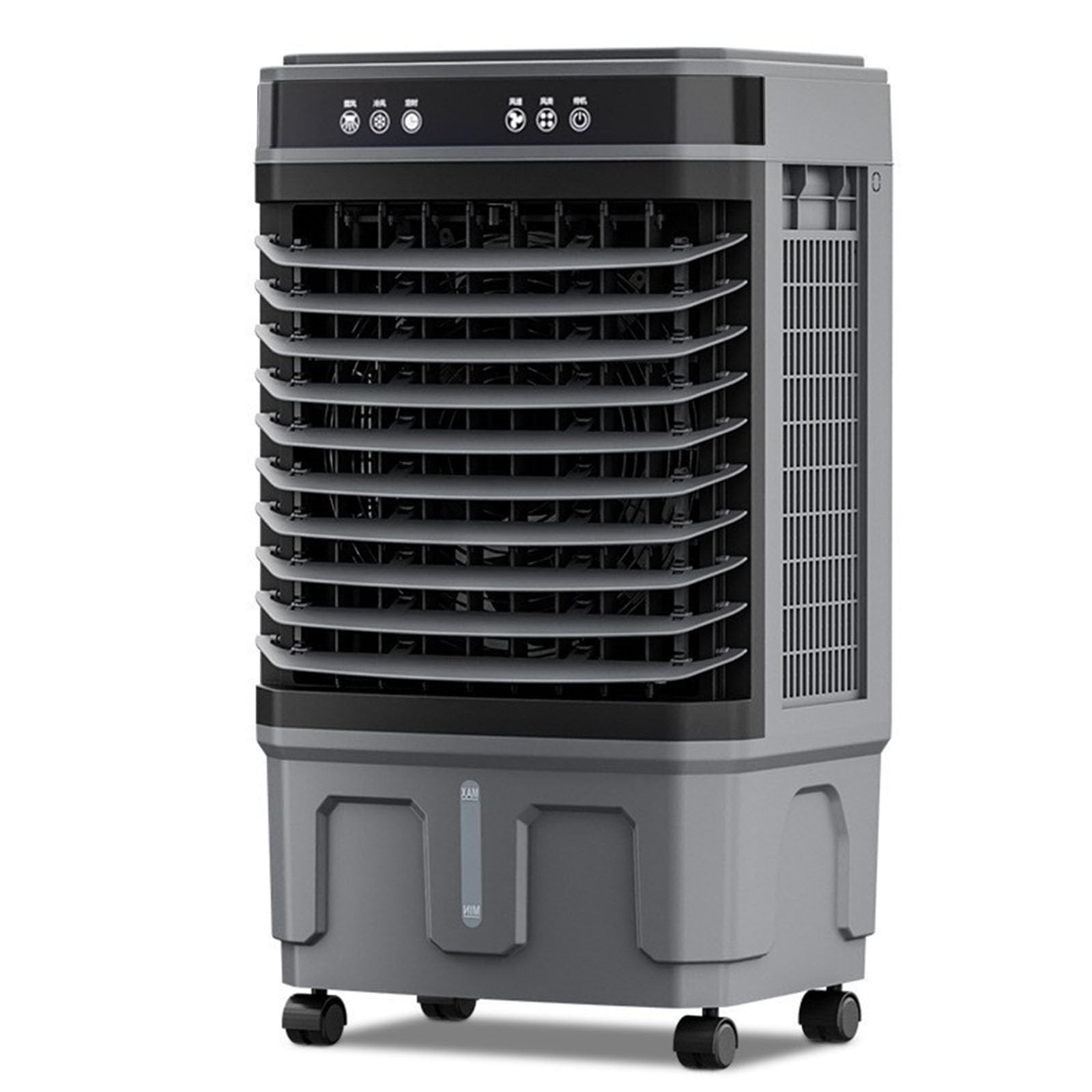 Portable Evaporative Air Cooler, Swamp Cooler 40L Large Water Tank, Air Conditioner Remote Control, Ac Unit for Bedroom Industrial & Home Use, 12H Timer, Energy Efficient(Size:43*32*90cm/17*12.6*35in)