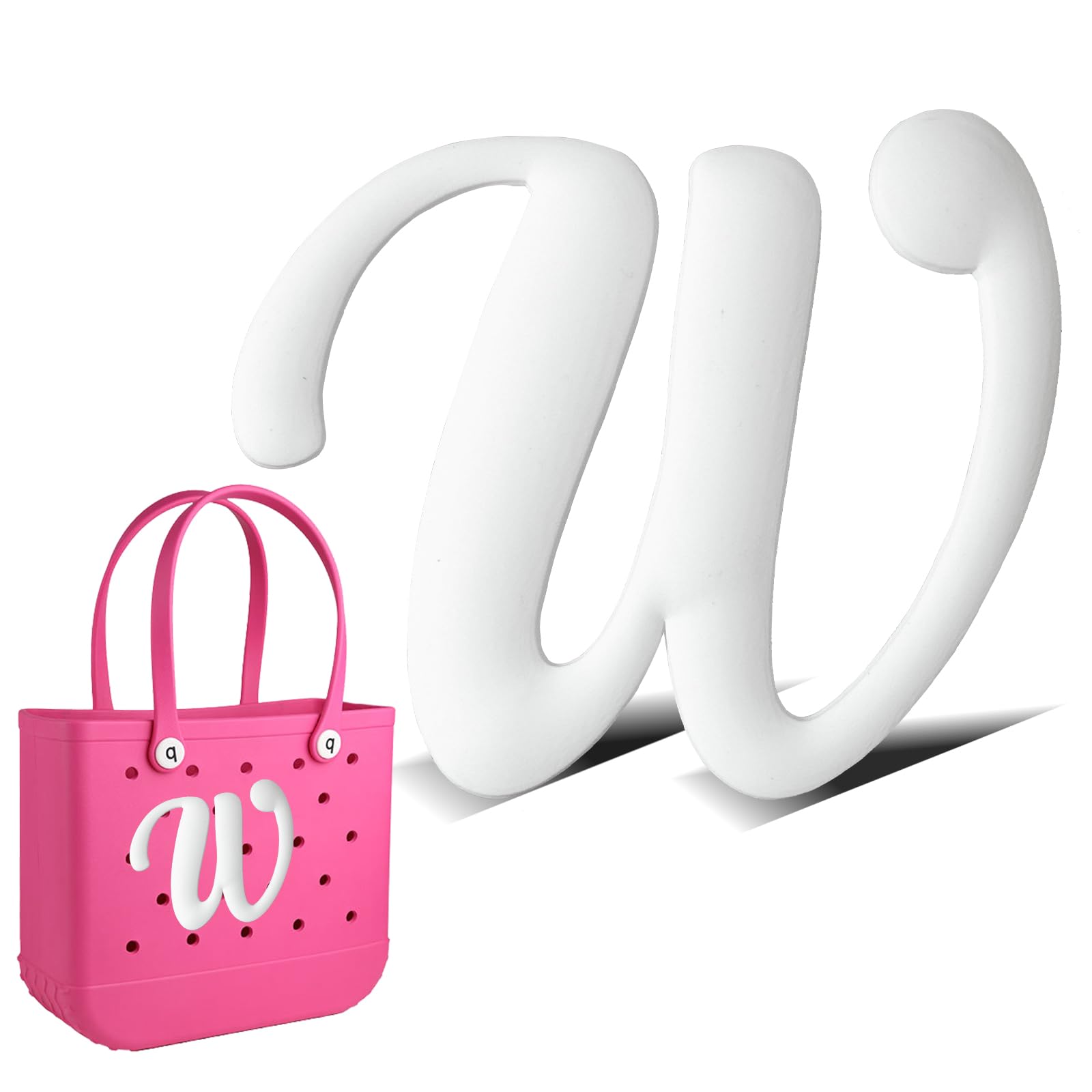 HMGES Letter Charms for Bogg Bag/Simply Southern Universal,Decorative Alphabet Insert Accessories for Bogg Rubber Beach Tote Bag,DIY Your Name