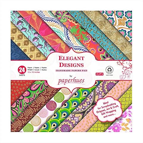 Paperhues Elegant Designs Collection Scrapbook Papers 12x12" Pad, 24 Sheets Cover