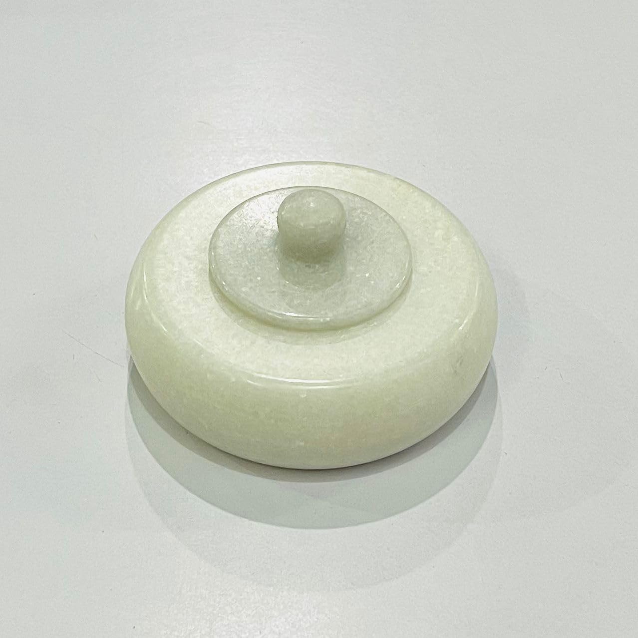 Modern Decor Emporium Marble Ashtray – Handcrafted Smoking Tray for Gift, Home, Office, Table Décor – Elegant Round Stone Ash Tray (Pack of -1) (Ashtray with Cap)-picture-30