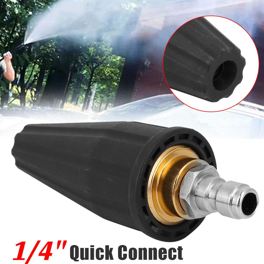 Pressure Washer Turbo Nozzle, High Pressure Washer Rotating Turbo Nozzle 3600PSI Spray Nozzle, 1/4 Quick Connect, for Car Washing, Garden Watering, Wall Cleaning