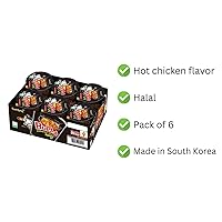 Vista 3 de Sopa picante coreana de fideos con pollo Ramen de Samyang.