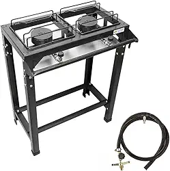 Fogão 2 Bocas Ferro Fundido Industrial De Alta Pressão Roa